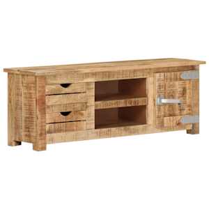 TV stolek 110 x 30 x 40 cm hrubé mangovníkové dřevo - obrázek 12