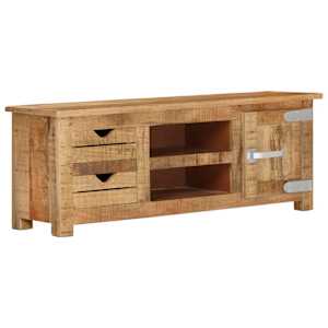 TV stolek 110 x 30 x 40 cm hrubé mangovníkové dřevo - obrázek 13