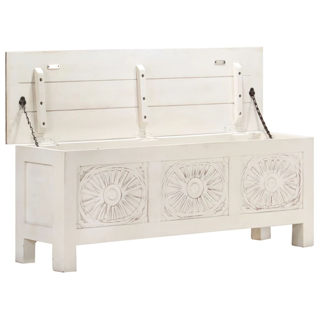 Scatola Portaoggetti 110x30x40 Cm In Legno Massello Di Acacia VidaXL 14 width=274