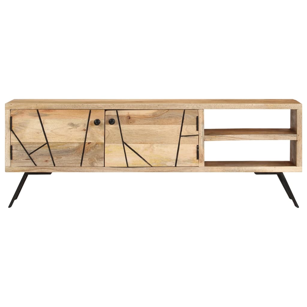 vidaXL TV-taso 110x30x40 cm täysi mangopuu