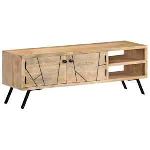 TV stolek 110 x 30 x 40 cm masivní mangovníkové dřevo - obrázek 11