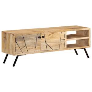 TV stolek 110 x 30 x 40 cm masivní mangovníkové dřevo - obrázek 13