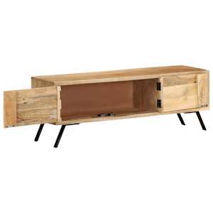 TV stolek 110 x 30 x 40 cm masivní mangovníkové dřevo - obrázek 4