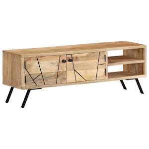 TV stolek 110 x 30 x 40 cm masivní mangovníkové dřevo - obrázek 10