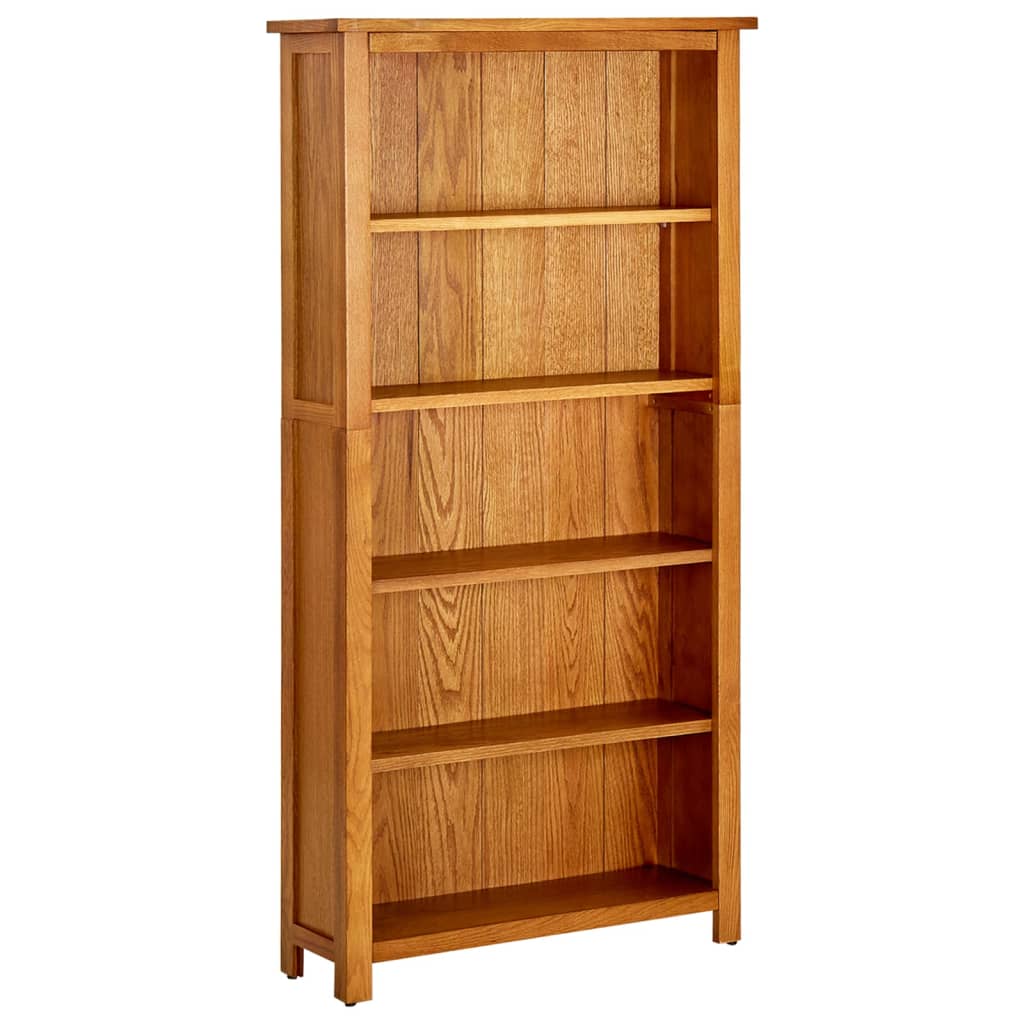 Photos - Wall Shelf VidaXL Bookcase Natural Oak Solid Oak Wood Bookcase Rectangular Rustic 