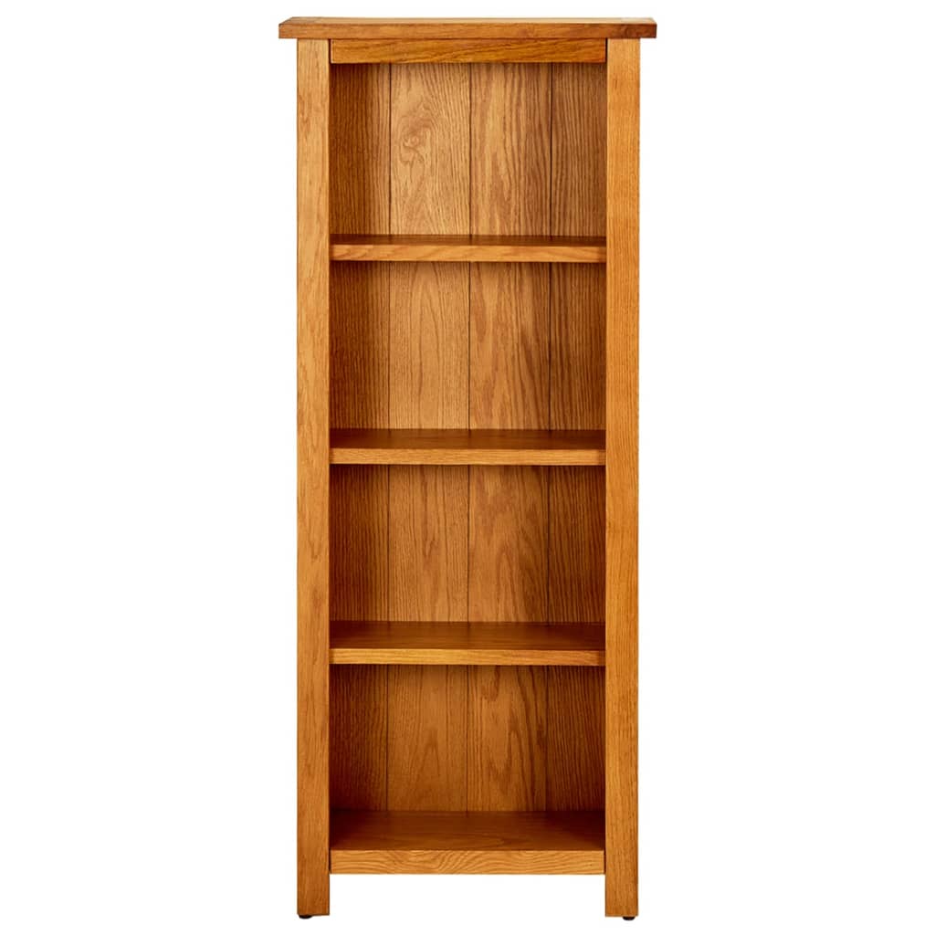 vidaXL Bibliotecă cu 4 rafturi, 45x22x110 cm, lemn masiv de stejar