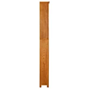 Knihovna se 7 policemi 60x22x200 cm masivní dubové dřevo - obrázek 3