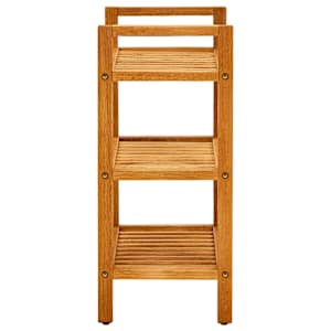 Botník se 3 policemi 50 x 27 x 60 cm masivní dubové dřevo - obrázek 3