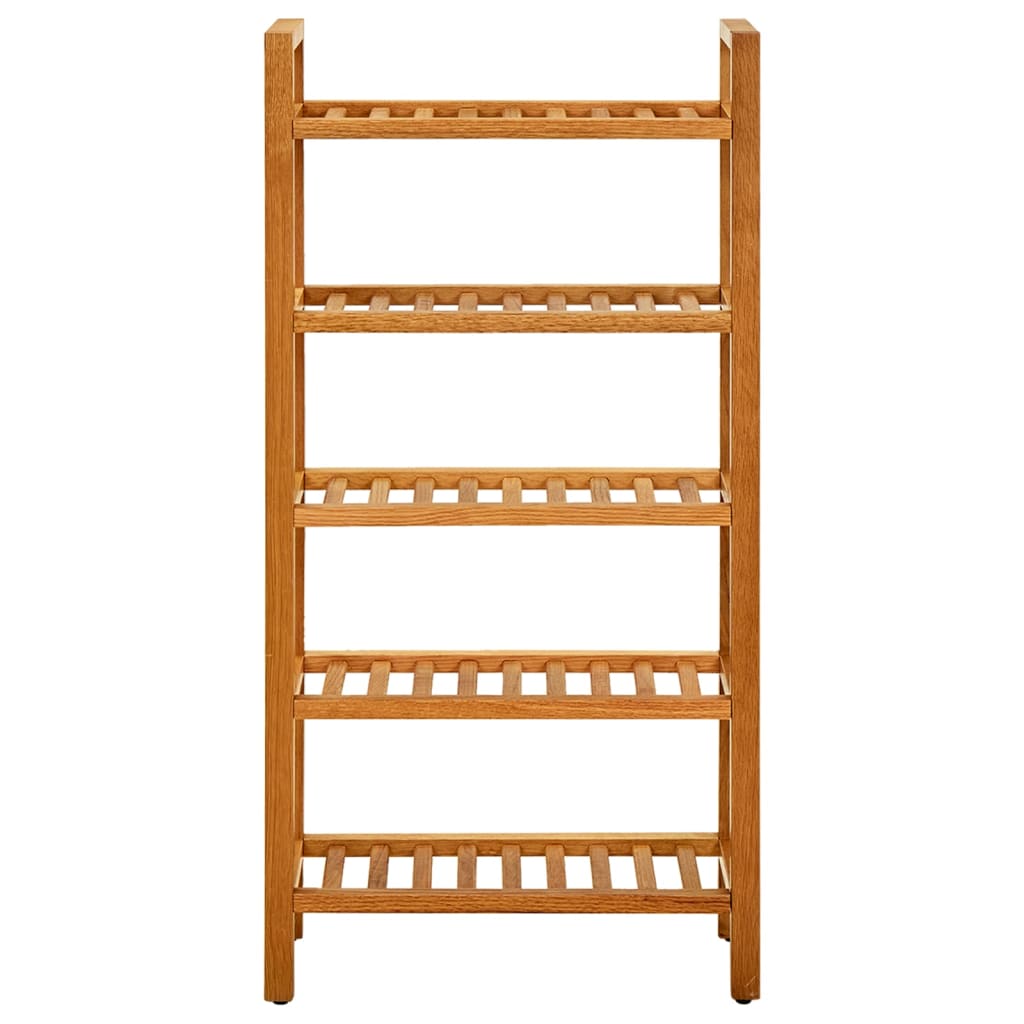 

vidaXL Schoenenrek met 5 schappen 50x27x100 cm massief eikenhout