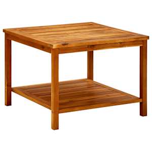 vidaXL kohvilaud, 60 x 60 x 45, tugevast akaatsia puidust