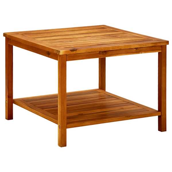 vidaXL kohvilaud, 60 x 60 x 45, tugevast akaatsia puidust