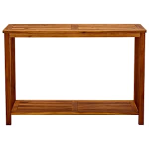 Vrtna konzolna mizica 110x40x75 cm trden akacijev les