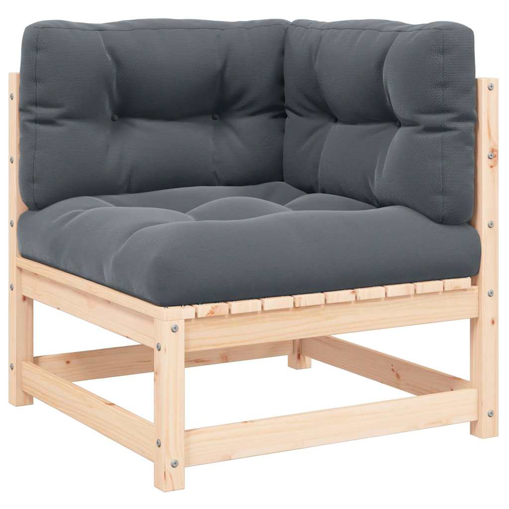 Thumbnail - vidaXL Garten-Ecksofa mit Kissen Massivholz Kiefer
