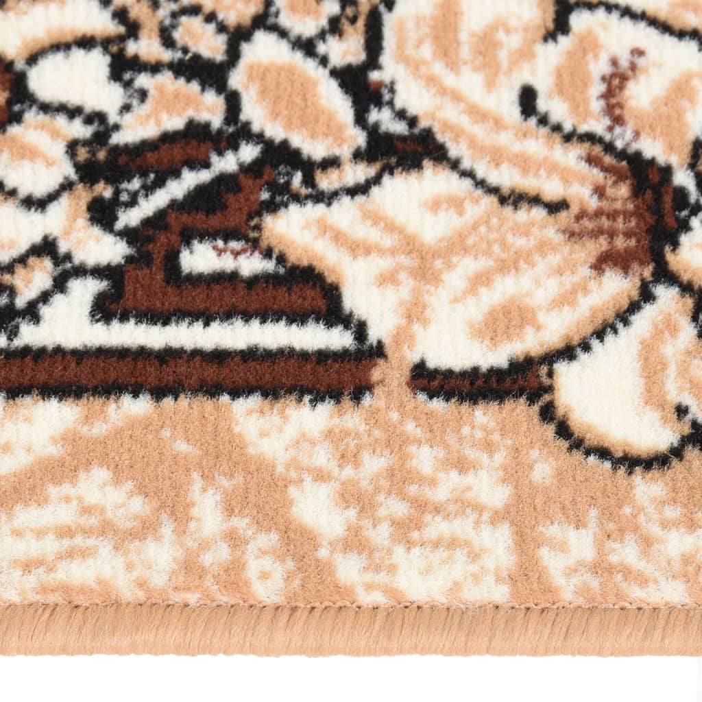 vidaXL Chodnik dywanowy, BCF, beżowy, 60x450 cm