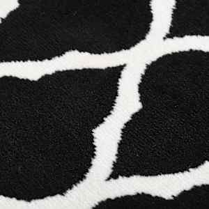 vidaXL Runner Rug BCF Black and White 60x150 cm