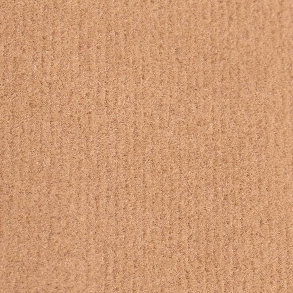 vidaXL Chodnik dywanowy, BCF, beżowy, 80x500 cm