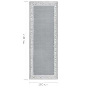 Běhoun BCF šedý se vzorem 100 x 250 cm - obrázek 6