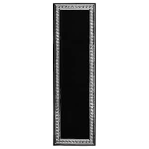 Běhoun BCF černý se vzorem 60 x 200 cm