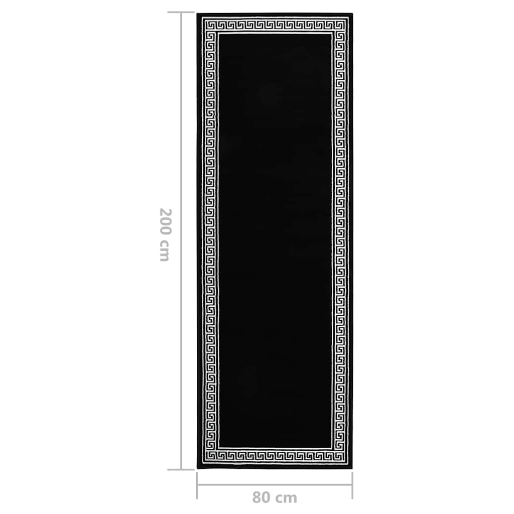 Běhoun BCF černý se vzorem 80 x 200 cm - obrázek 6