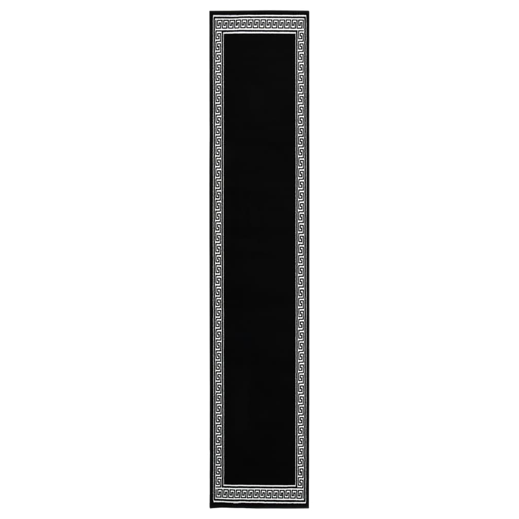 Tapijtloper 80x500 cm BCF zwart met motief