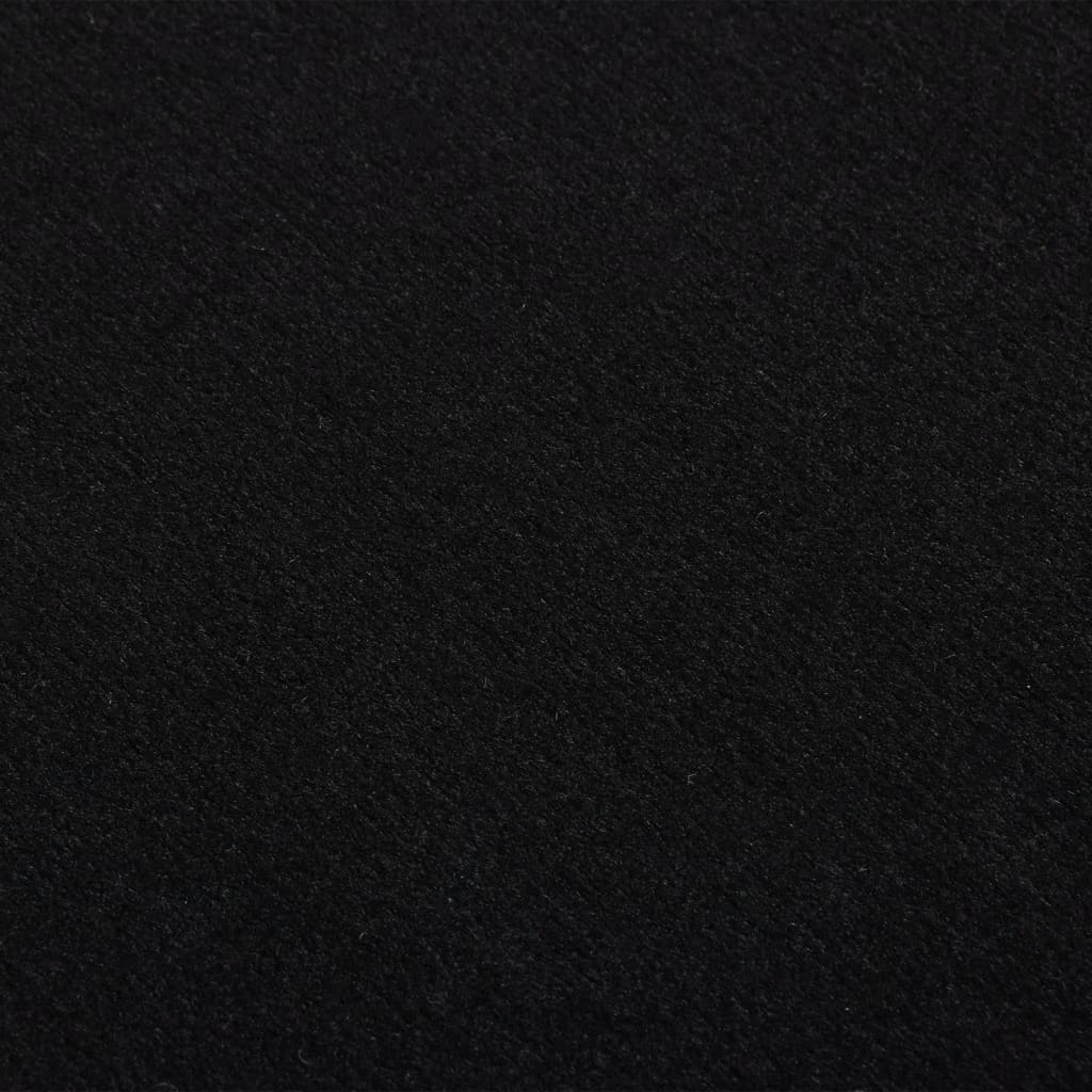vidaXL Пътека, BCF, черна с мотив, 100x500 см