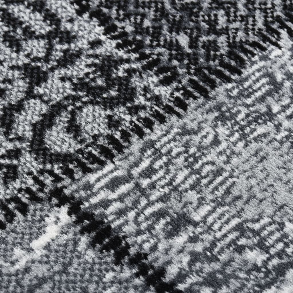 vidaXL Běhoun BCF šedý s kostkovaným vzorem 100 x 500 cm