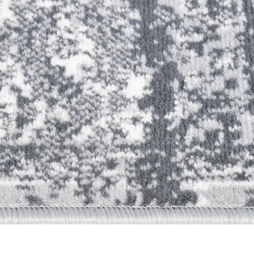vidaXL Alfombra de pasillo BCF gris oriental 100x450 cm