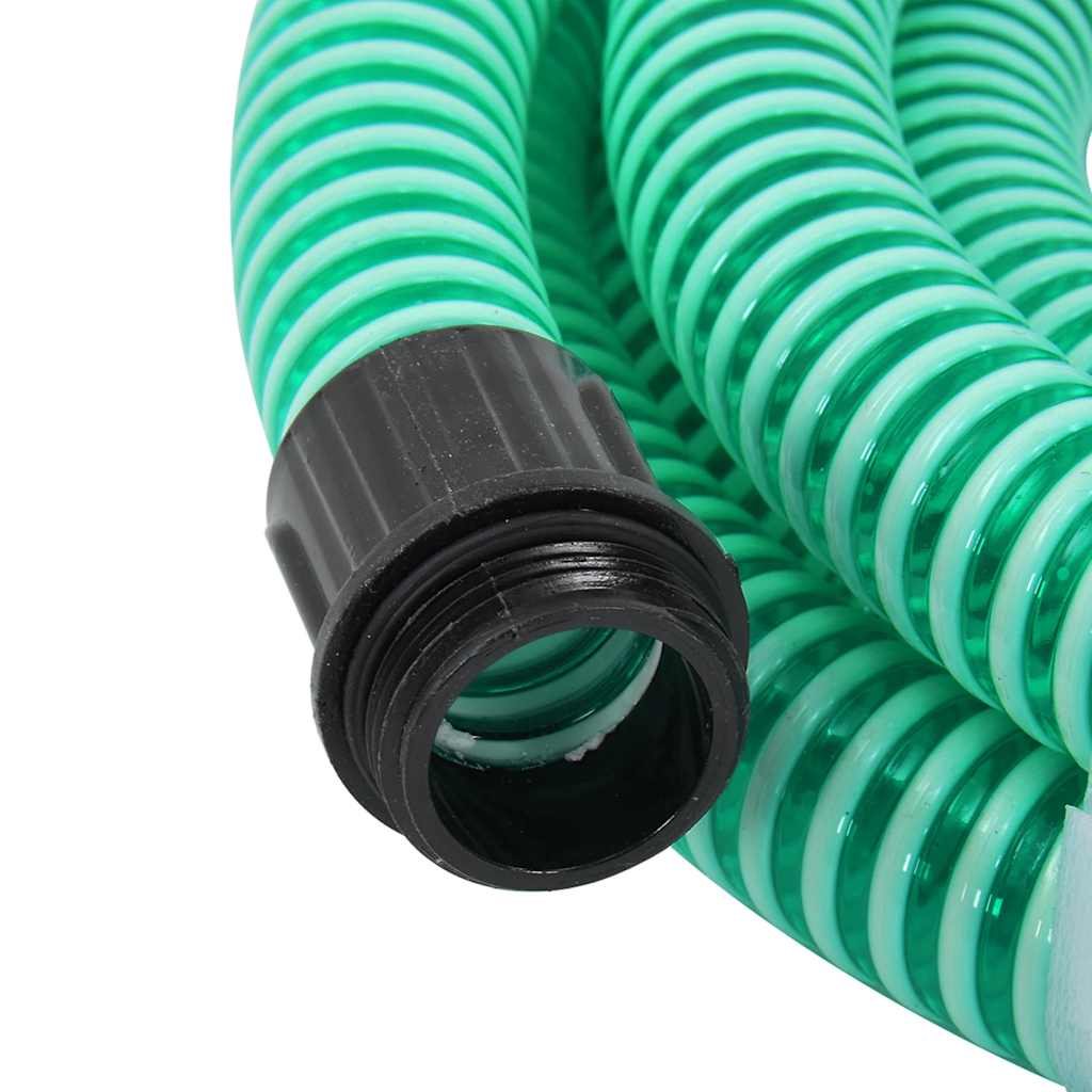 Thumbnail - vidaXL Saugschlauch mit Messing-Anschlüssen Grün 1,1" 4 m PVC