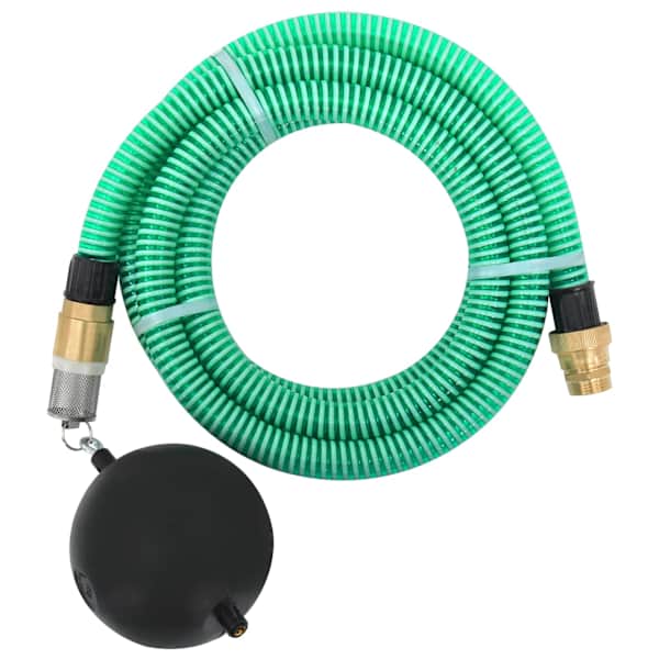 vidaXL imivoolik messingust &uuml;hendustega, roheline 1,1" 4 m PVC