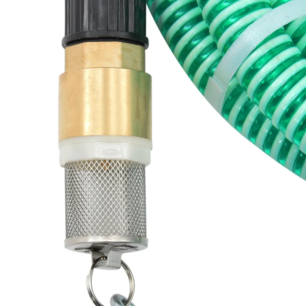 

vidaXL Zuigslang met messing koppelingen 4 m 25 mm groen