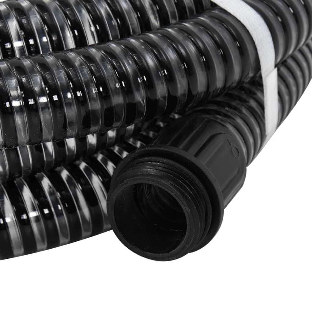 

vidaXL Zuigslang met messing koppelingen 7 m 25 mm zwart