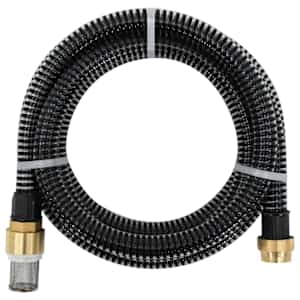 Sací hadice s mosaznými konektory černá 1,1" 10 m PVC