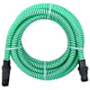 vidaXL imivoolik PVC &uuml;hendustega, roheline 1,1" 7 m PVC