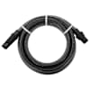 vidaXL imivoolik PVC &uuml;hendustega, must 1,1" 5 m PVC