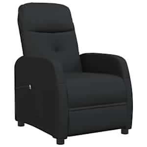 vidaXL Fauteuil inclinable &eacute;lectrique Noir Tissu