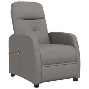 Elektrické polohovací křeslo taupe textil - obrázek 3