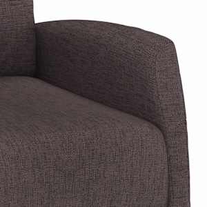 Elektrické masážní křeslo tmavě hnědé textil - obrázek 9