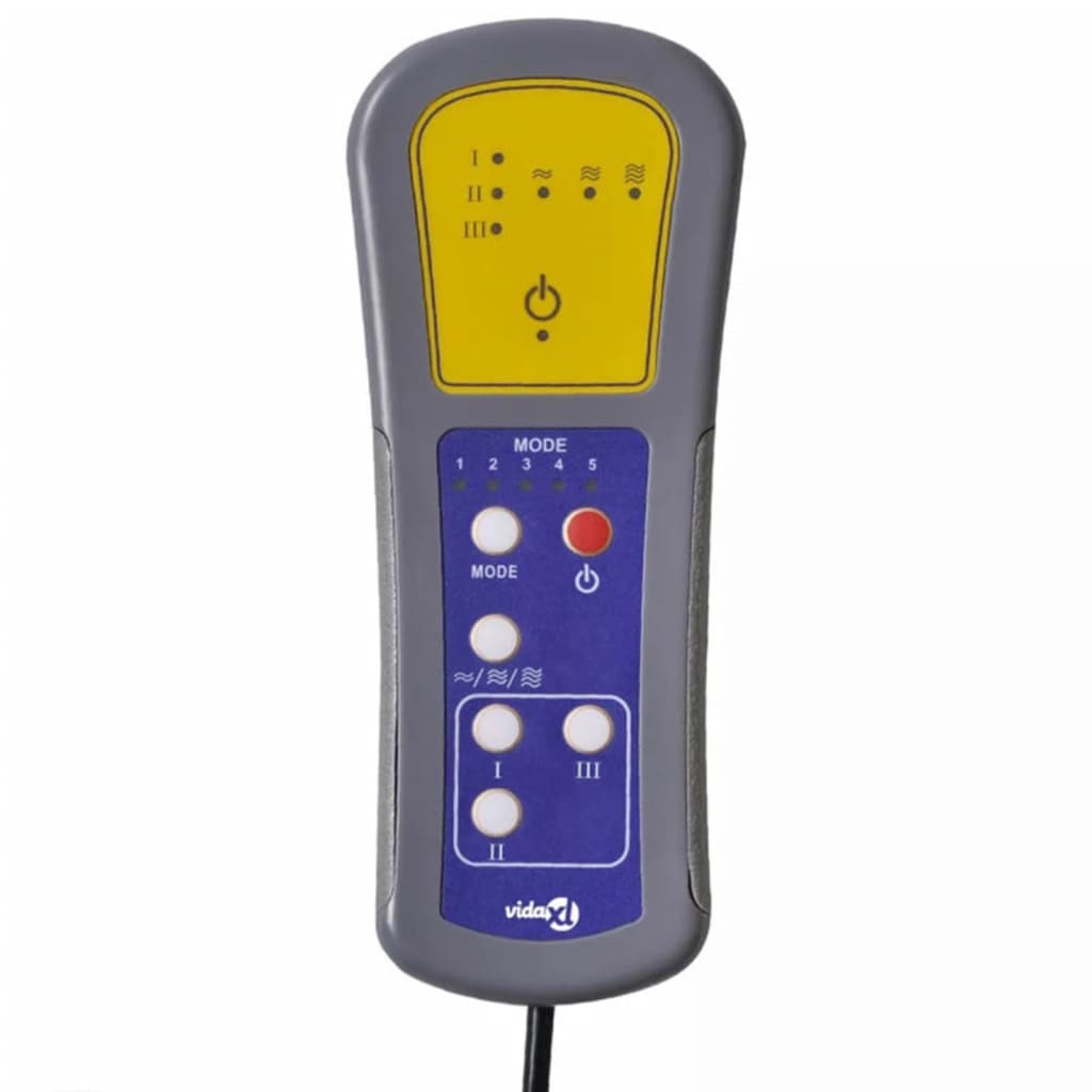 Sötétbarna szövet elektromos masszázsfotel 
