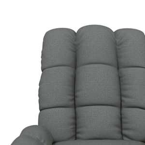 Elektrické masážní křeslo tmavě šedé textil - obrázek 9