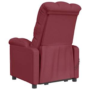 Elektrické masážní křeslo vínové textil - obrázek 6