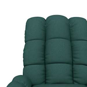 Elektrické masážní křeslo tmavě zelené textil - obrázek 9