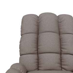 Elektrické masážní křeslo taupe textil - obrázek 9