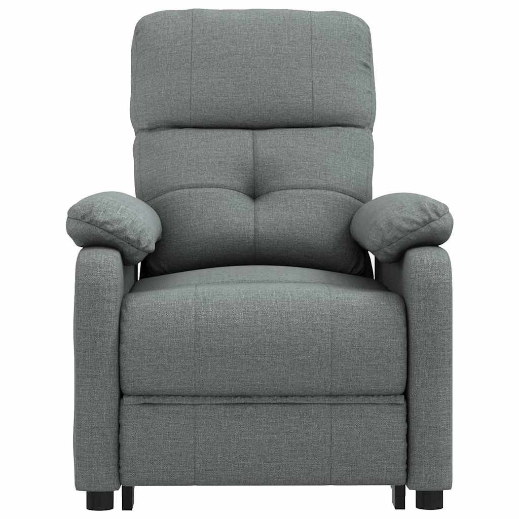 vidaXL Fauteuil elektrisch verstelbaar stof donkergrijs grijs, foto 4