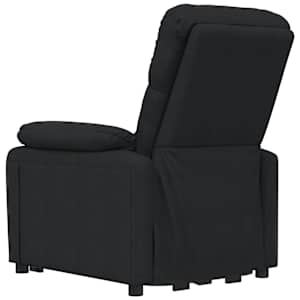 Elektrické polohovací křeslo černé textil - obrázek 6