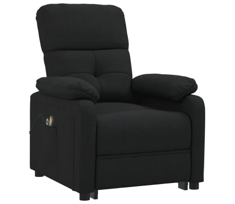 vidaXL Sillón de masaje eléctrico tela negro