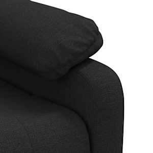 Elektrické masážní křeslo černé textil - obrázek 9
