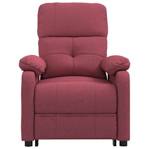 Elektrické masážní křeslo vínové textil - obrázek 4