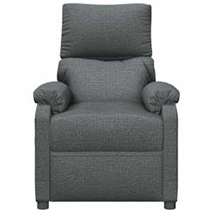 Elektrické masážní křeslo tmavě šedé textil - obrázek 4