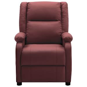 vidaXL Electric Massage Chair Wine Red Faux Leather