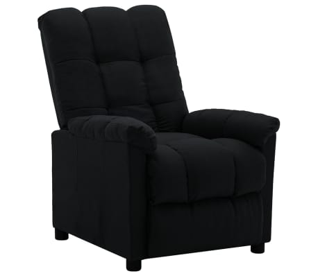 vidaXL Fauteuil inclinable &eacute;lectrique noir tissu